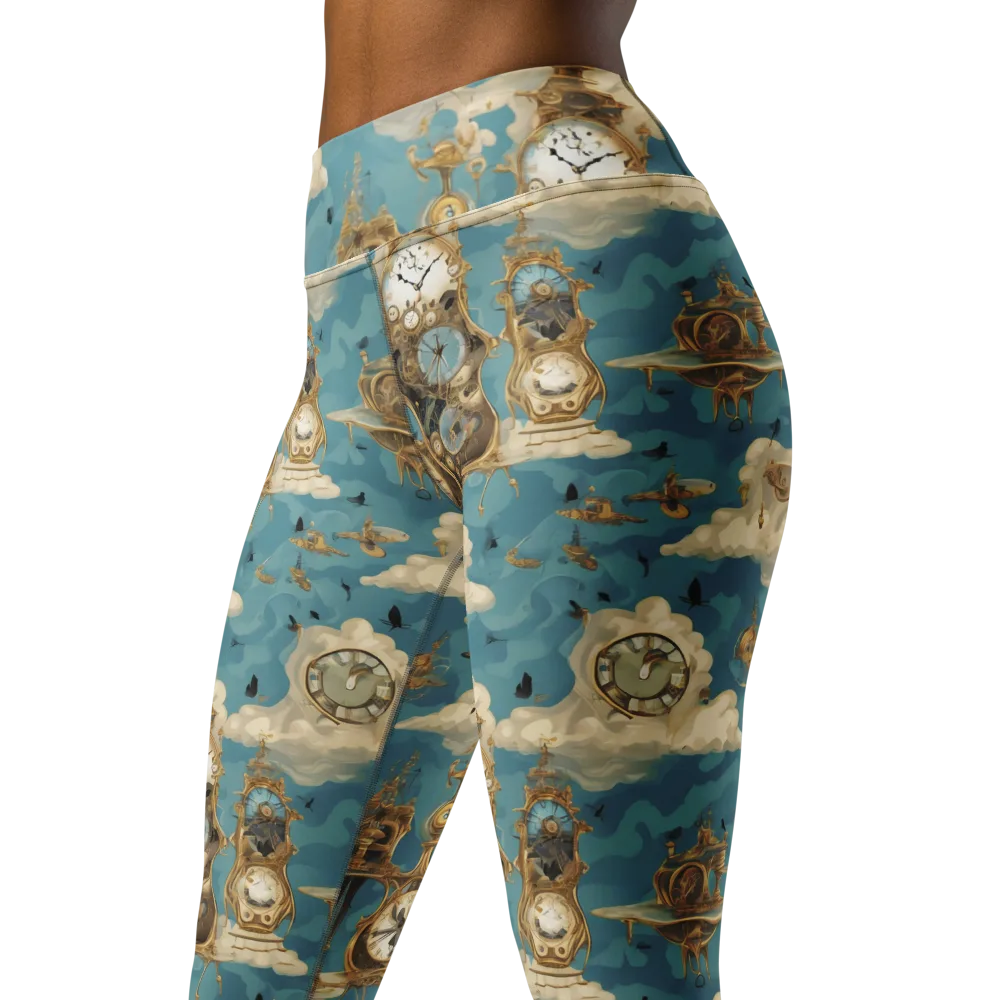 Clockwork Reverie on Yoga Leggings — Left Front