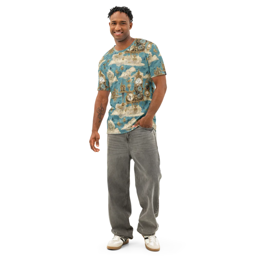 Clockwork Reverie on Men's Cotton Crew Neck T-Shirt — Front