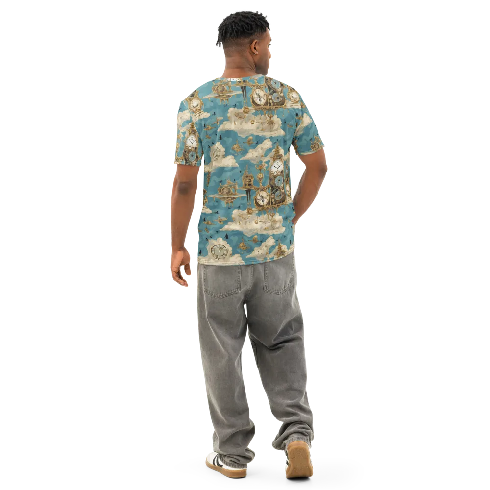 Clockwork Reverie on Men's Cotton Crew Neck T-Shirt — Back