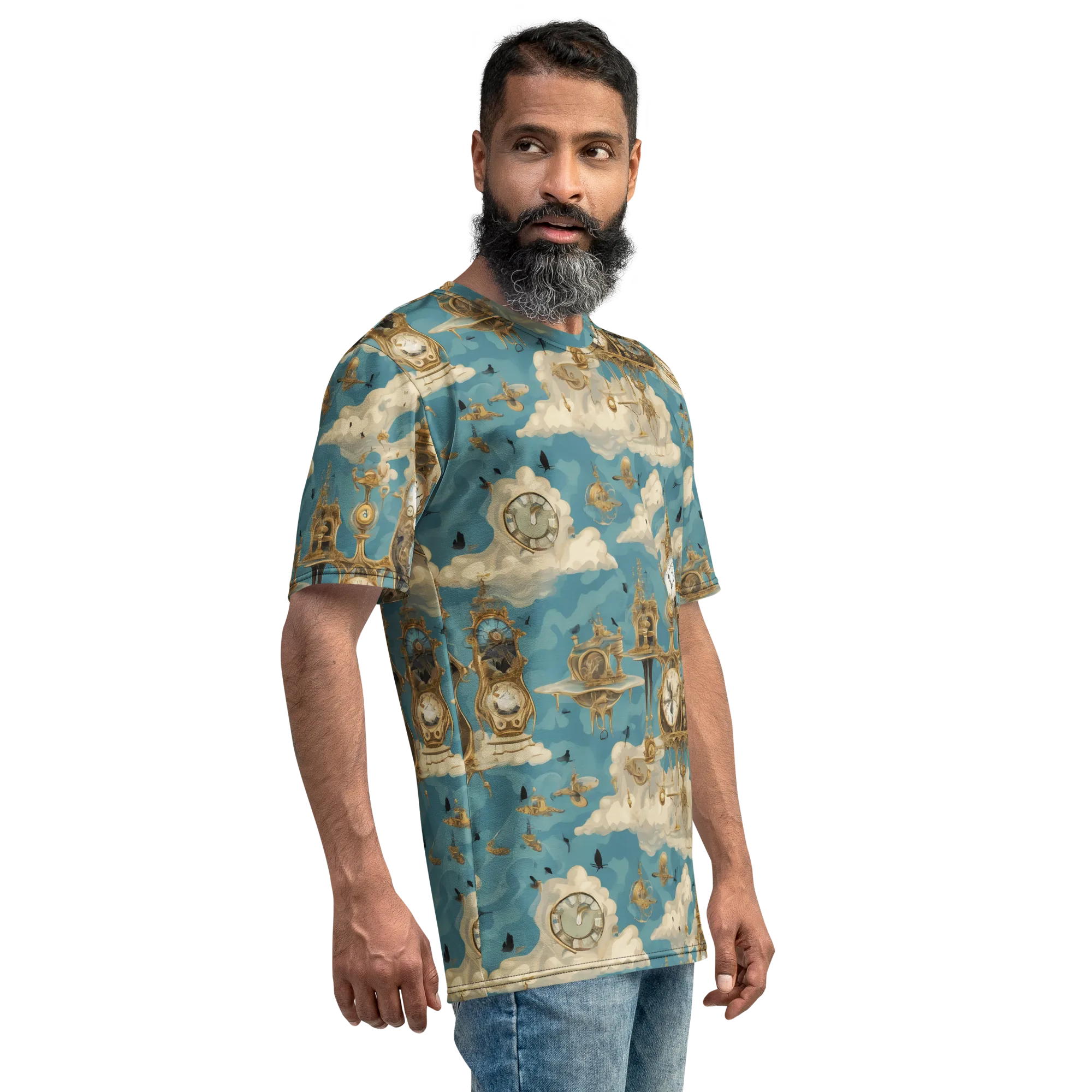 Clockwork Reverie on Men's Crew Neck T-Shirt — Right