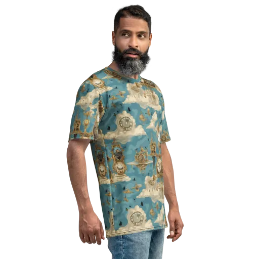 Clockwork Reverie on a Men's Crew Neck T-Shirt