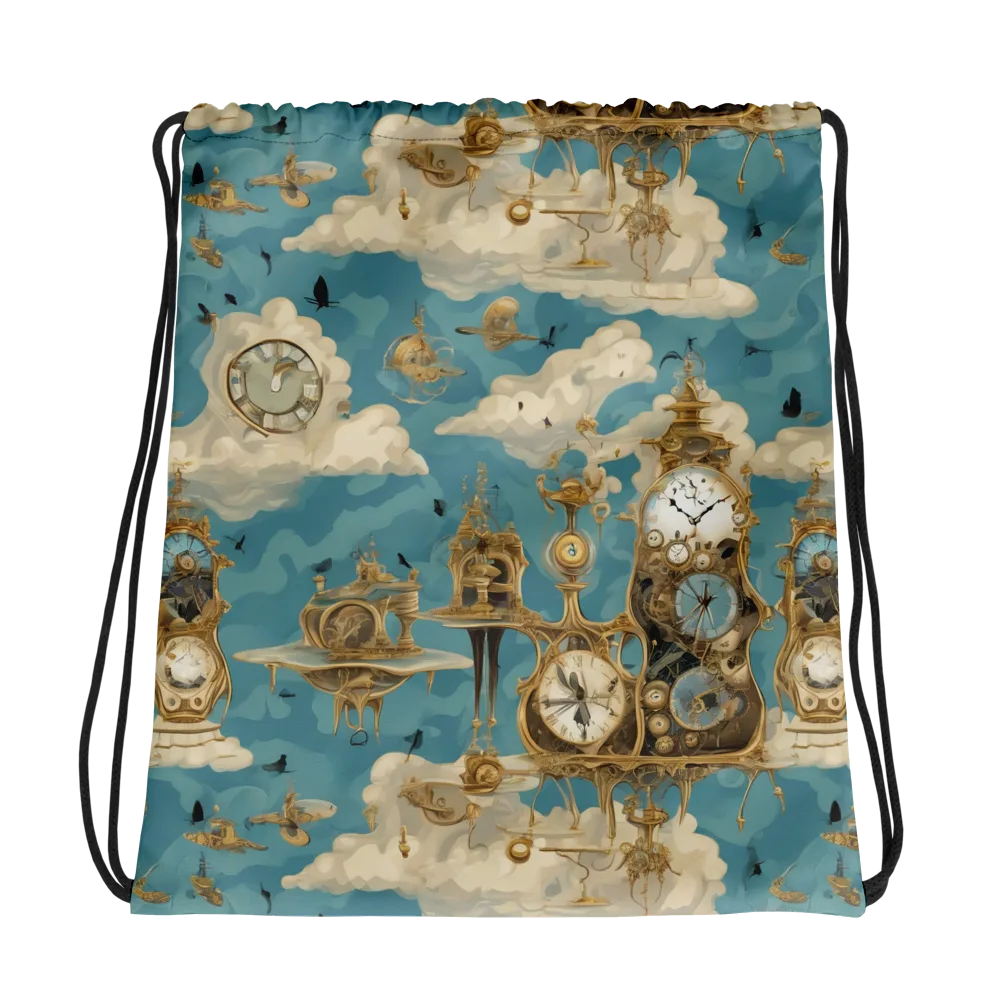 Clockwork Reverie on Drawstring Bag — Photo