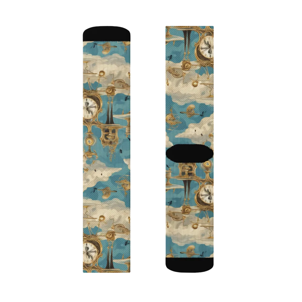 Clockwork Reverie on Socks — Left Sock