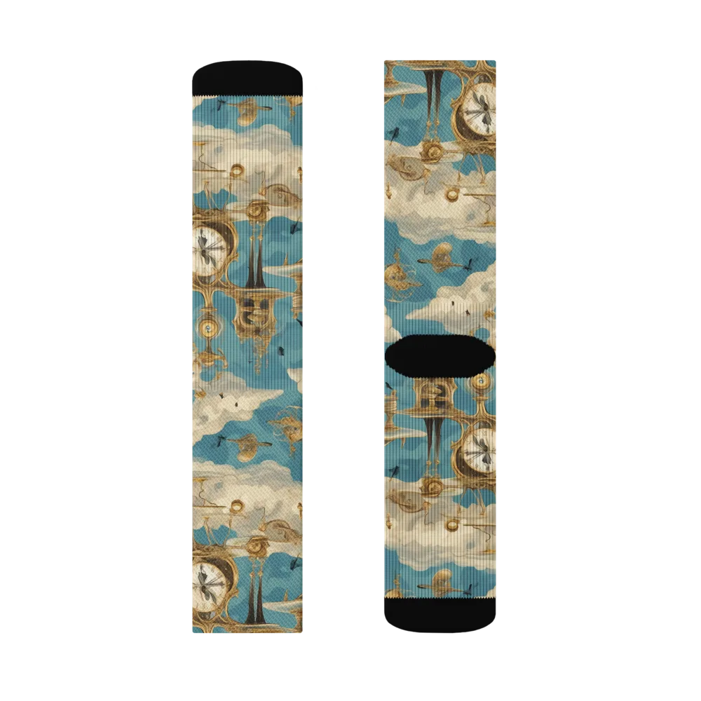 Clockwork Reverie on Socks — Right Sock