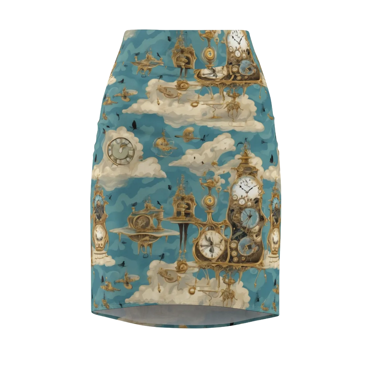 Clockwork Reverie on Pencil Skirt — Front