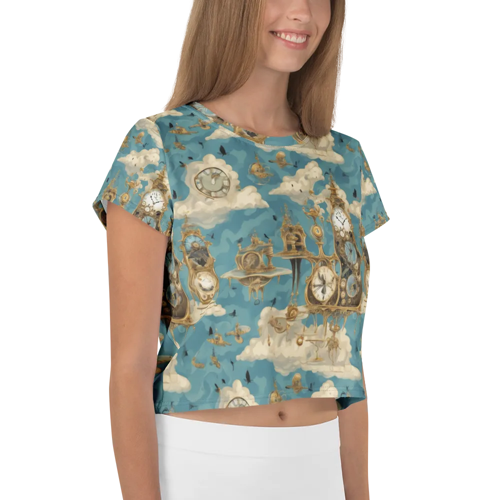 Clockwork Reverie on Crop Tee — Right