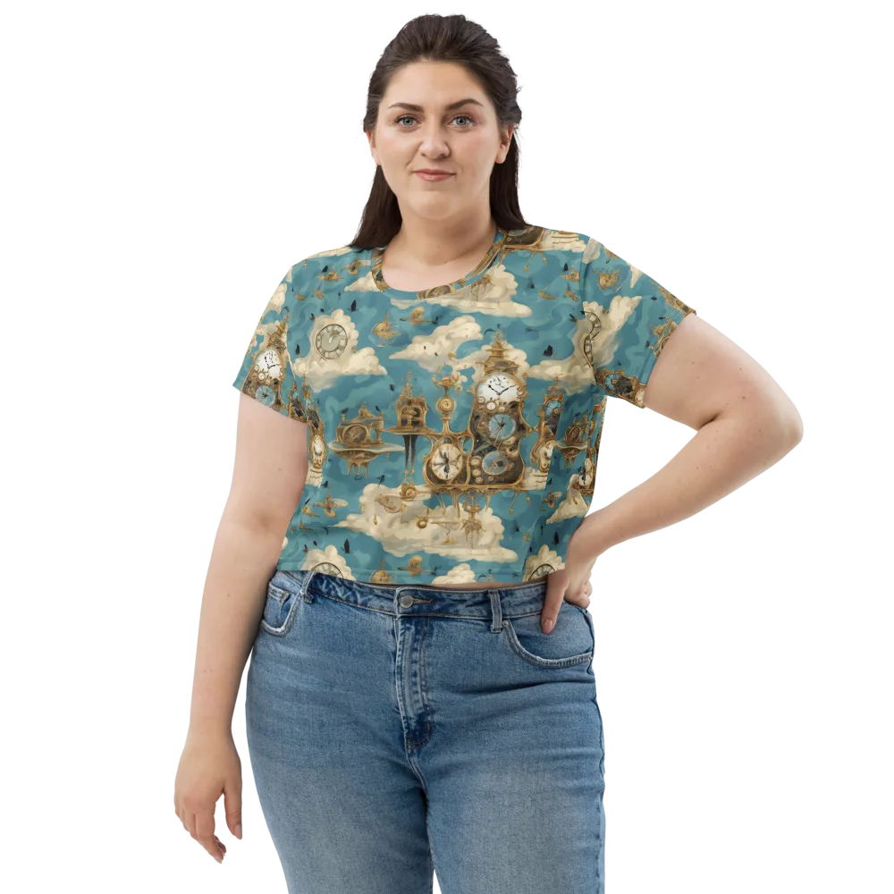 Clockwork Reverie on Crop Tee — Front