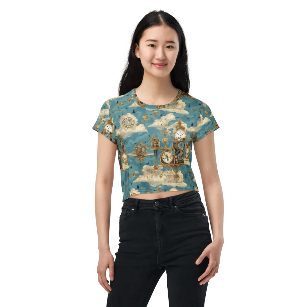 Clockwork Reverie on Crop Tee — Front