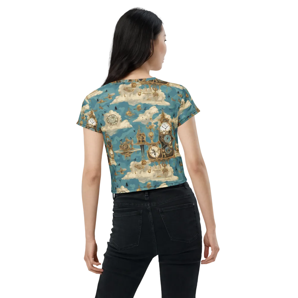 Clockwork Reverie on Crop Tee — Back