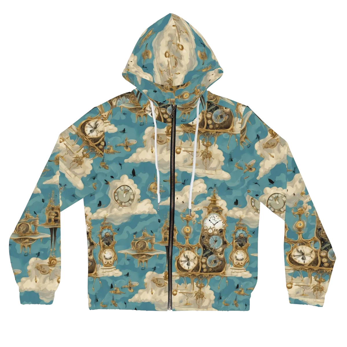 Clockwork Reverie on Women's Full-Zip Hoodie — Front
