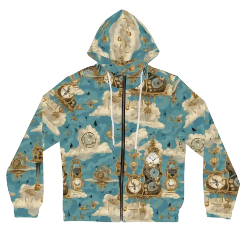 Clockwork Reverie on a Women's Full-Zip Hoodie