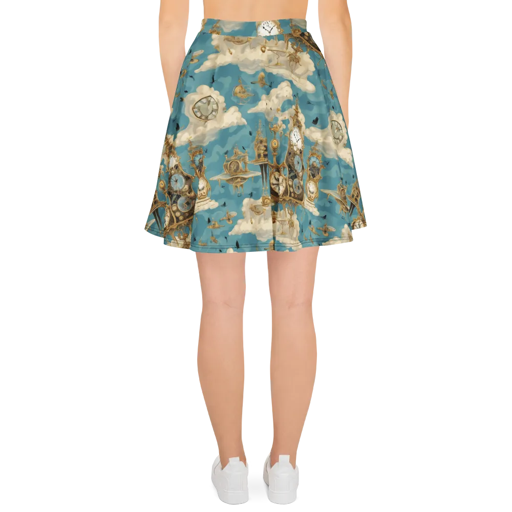 Clockwork Reverie on Skater Skirt — Back