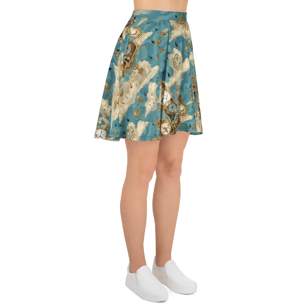 Clockwork Reverie on Skater Skirt — Right