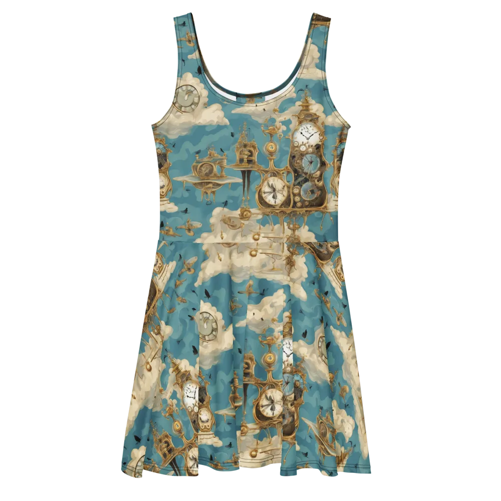 Clockwork Reverie on Skater Dress — Front