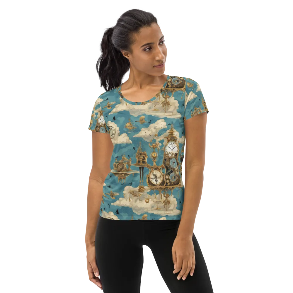 Clockwork Reverie on Women's Athletic T-Shirt — Front