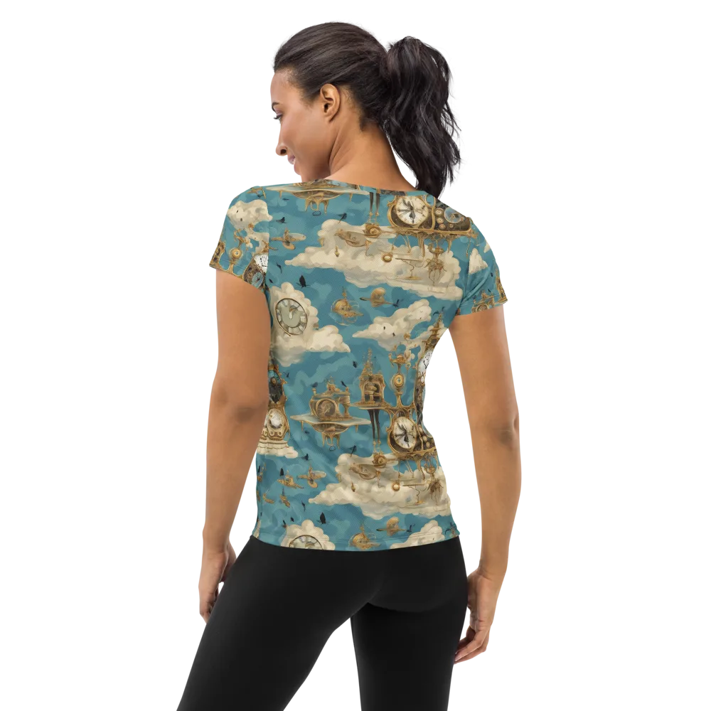 Clockwork Reverie on Women's Athletic T-Shirt — Back