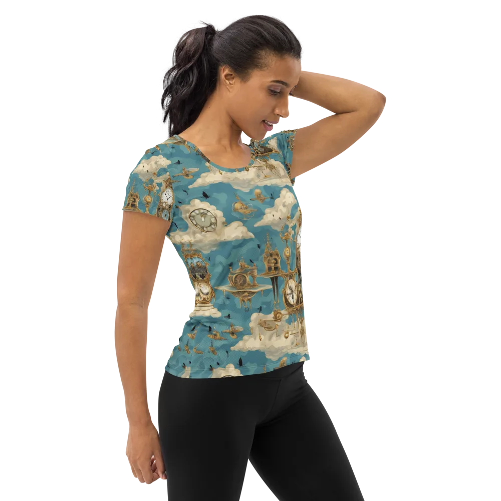 Clockwork Reverie on Women's Athletic T-Shirt — Right
