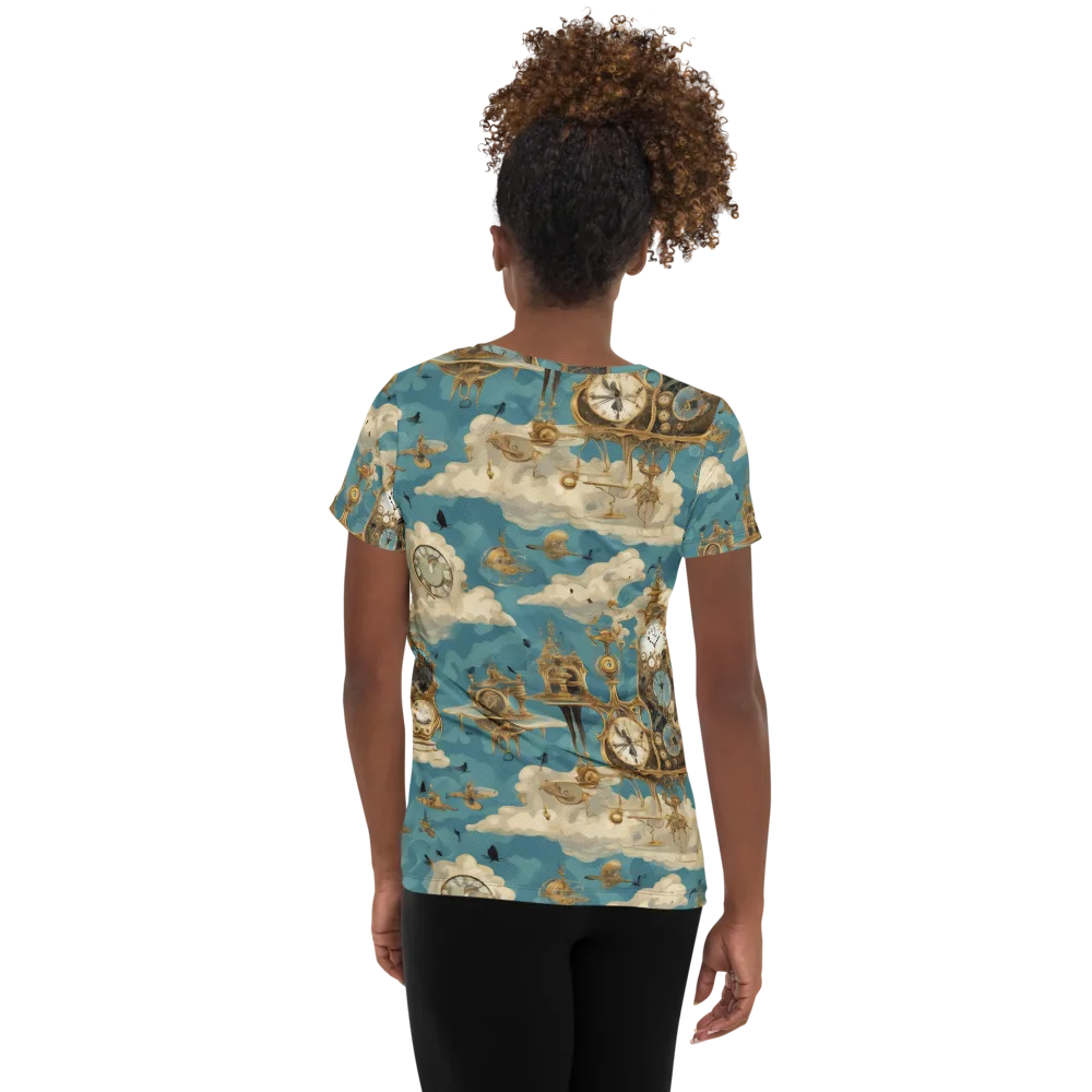 Clockwork Reverie on Women's Athletic T-Shirt — Back