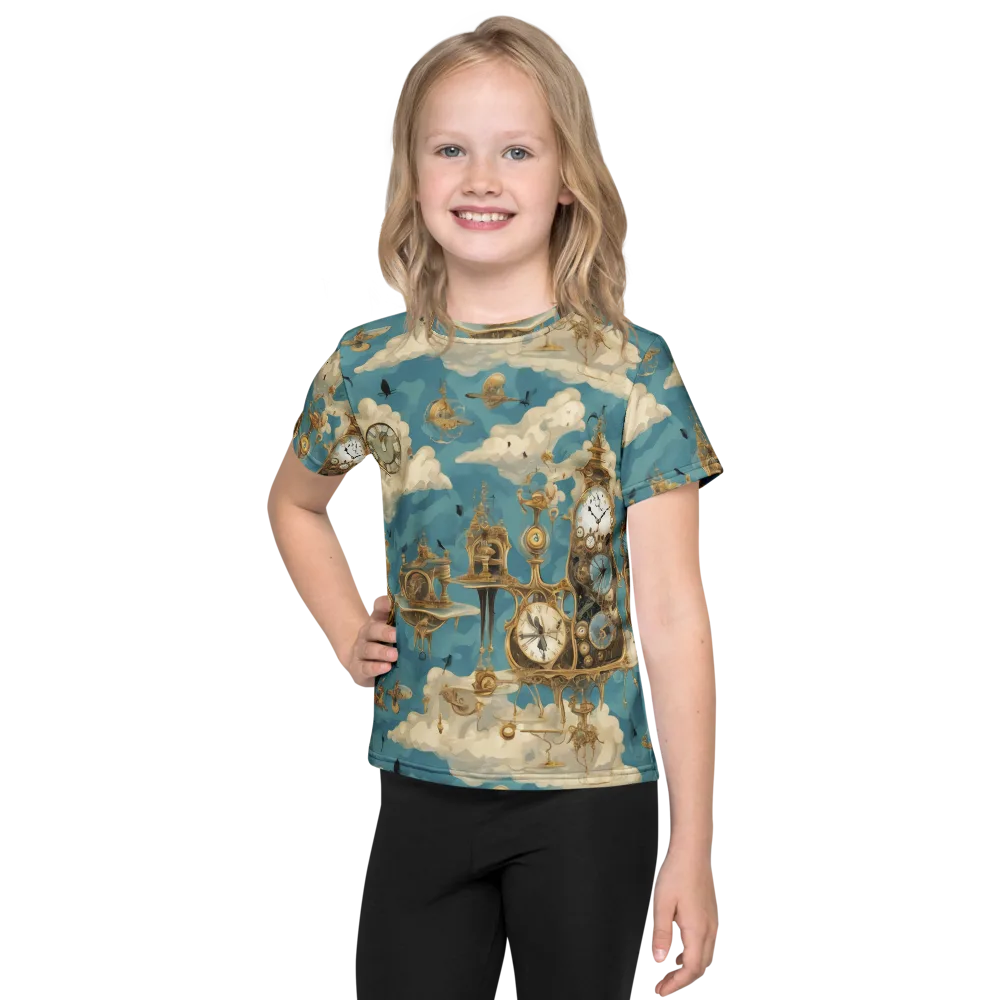 Clockwork Reverie on Kids Crew Neck T-Shirt — Front