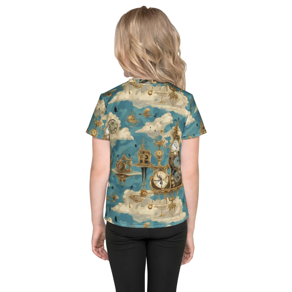Clockwork Reverie on Kids Crew Neck T-Shirt — Back