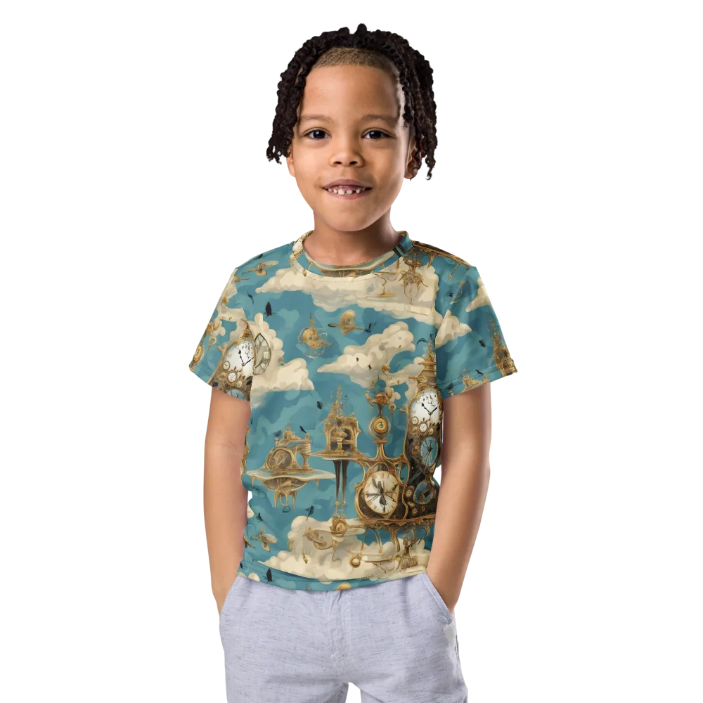 Clockwork Reverie on Kids Crew Neck T-Shirt — Front