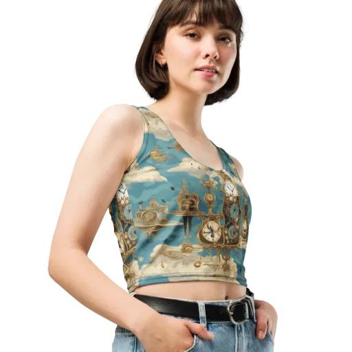 Clockwork Reverie on a Crop Top
