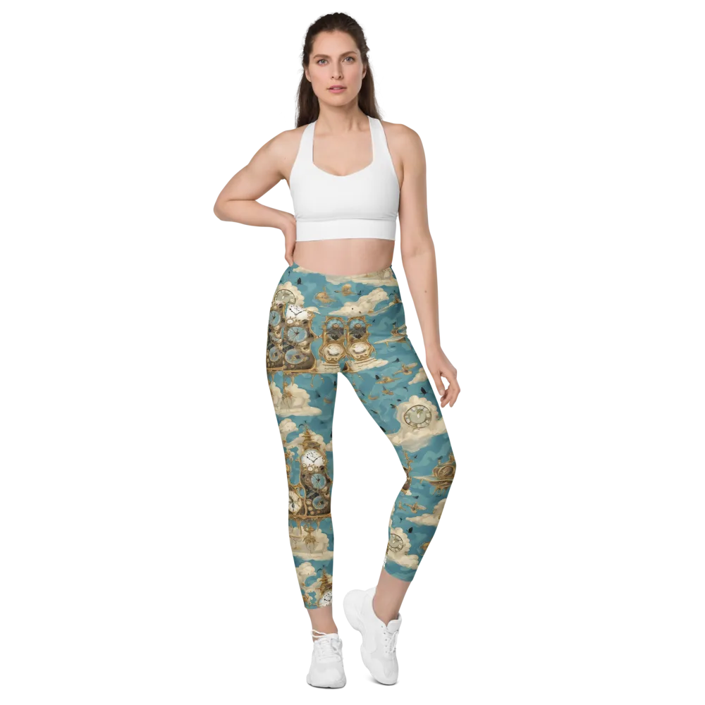 Clockwork Reverie on Leggings with Pockets — Front