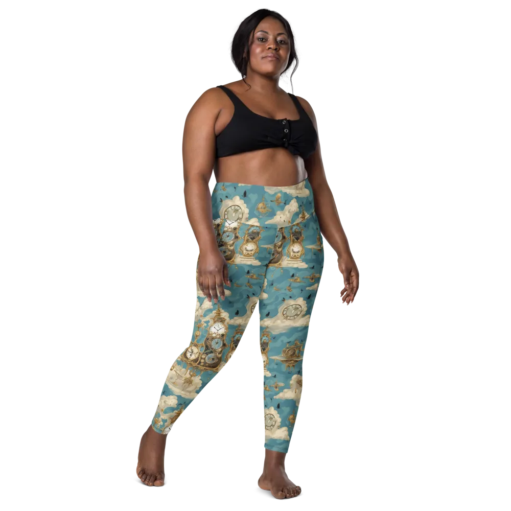 Clockwork Reverie on Leggings with Pockets — Front