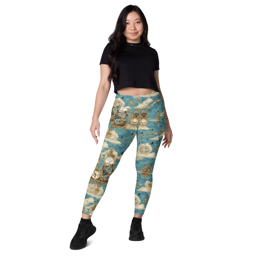 Clockwork Reverie on Leggings with Pockets — Front