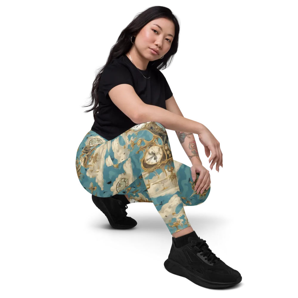 Clockwork Reverie on Leggings with Pockets — Right Front