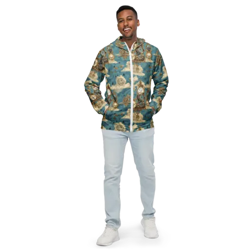 Clockwork Reverie on a Men's Windbreaker
