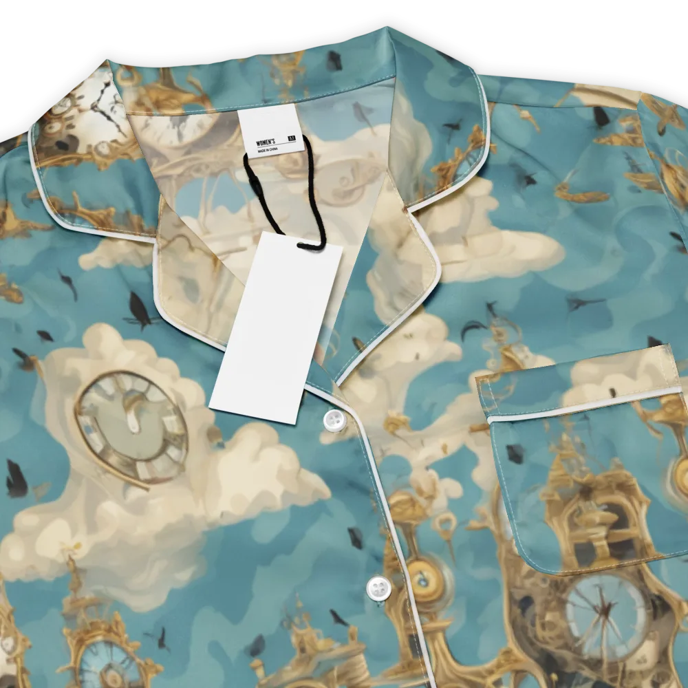 Clockwork Reverie on Women's Short Sleeve Pajama Top — Product details
