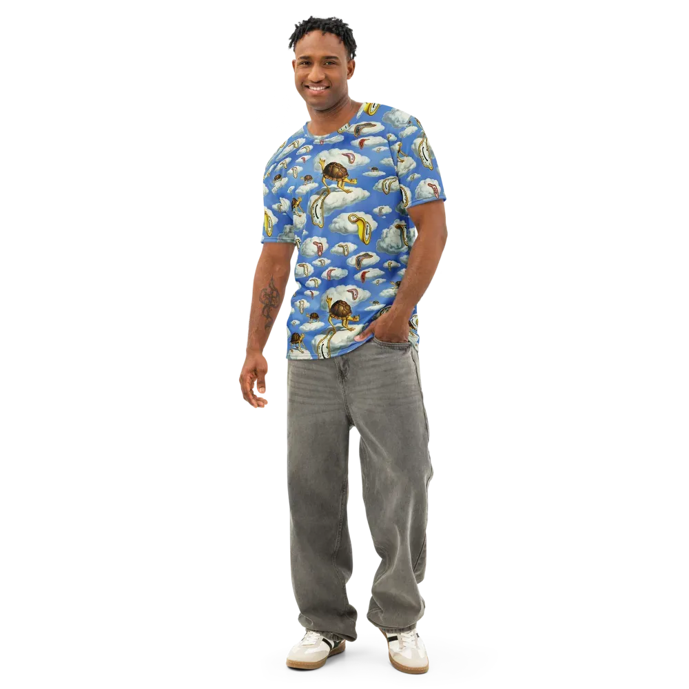 Cloudburst Time on Men's Cotton Crew Neck T-Shirt — Front