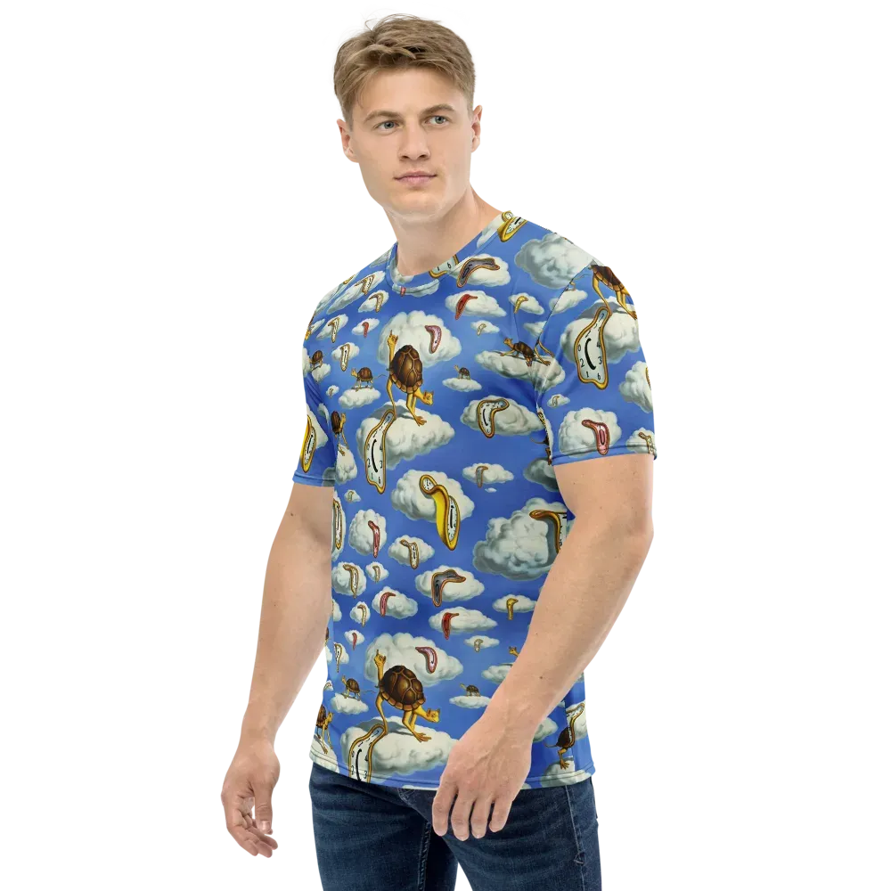 Cloudburst Time on Men's Crew Neck T-Shirt — Left