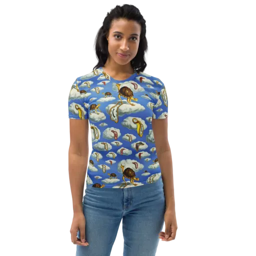 Cloudburst Time on a Women's Crew Neck T-Shirt