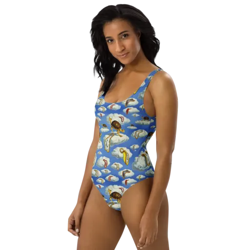 Cloudburst Time on a One-Piece Swimsuit