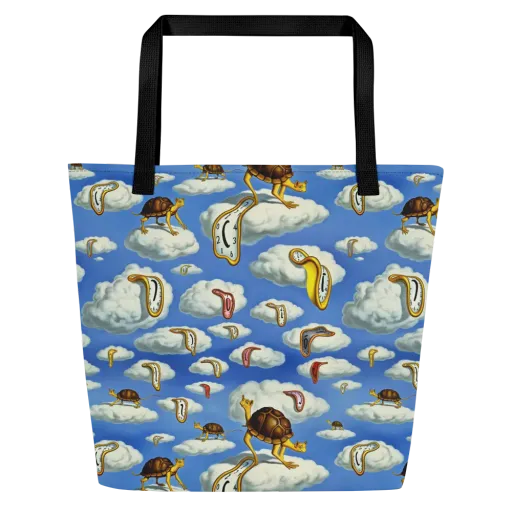 Cloudburst Time on a Large Tote Bag W/ Pocket