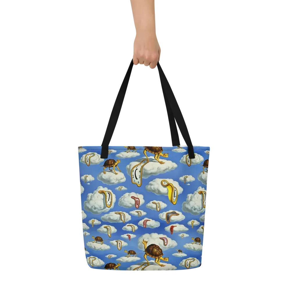 Cloudburst Time on Large Tote Bag W/ Pocket — Front