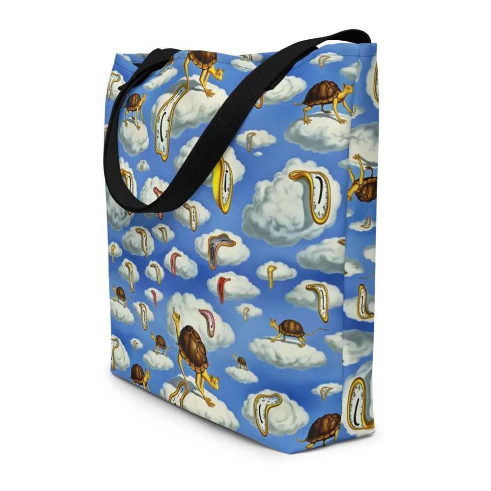 Cloudburst Time on Large Tote Bag W/ Pocket — Front