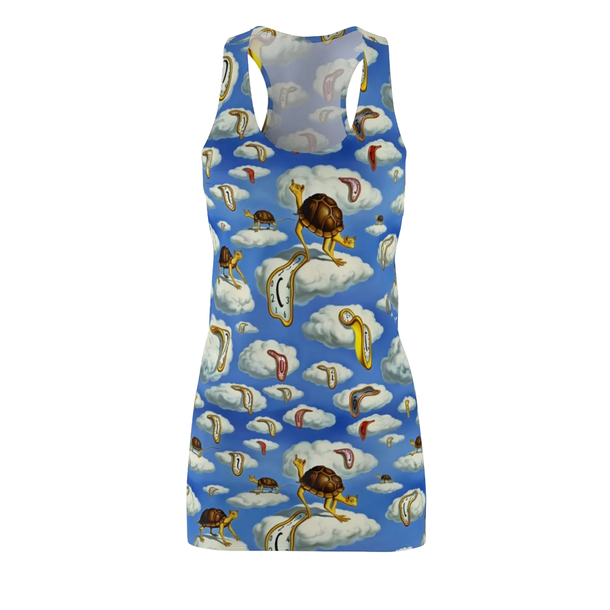 Cloudburst Time on Racerback Dress — Front