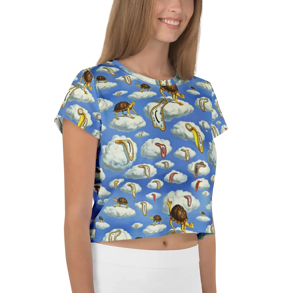 Cloudburst Time on Crop Tee — Right