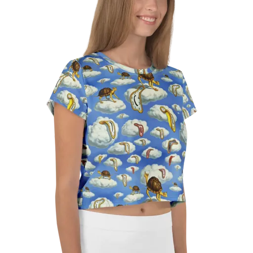 Cloudburst Time on a Crop Tee