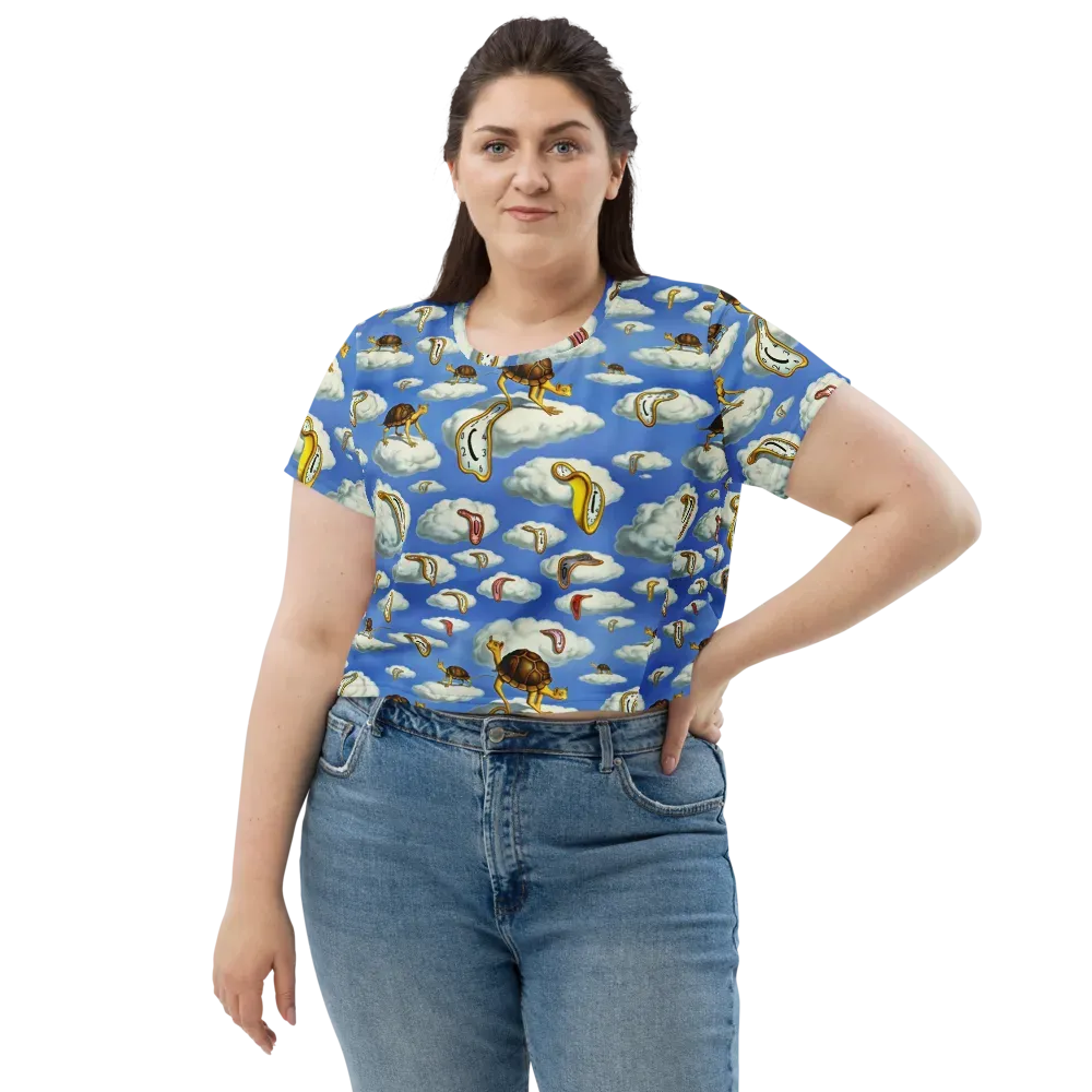 Cloudburst Time on Crop Tee — Front