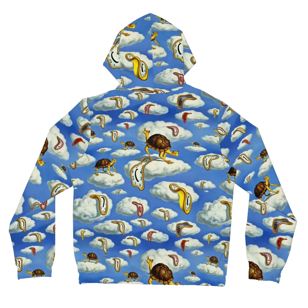 Cloudburst Time on Women's Full-Zip Hoodie — Back
