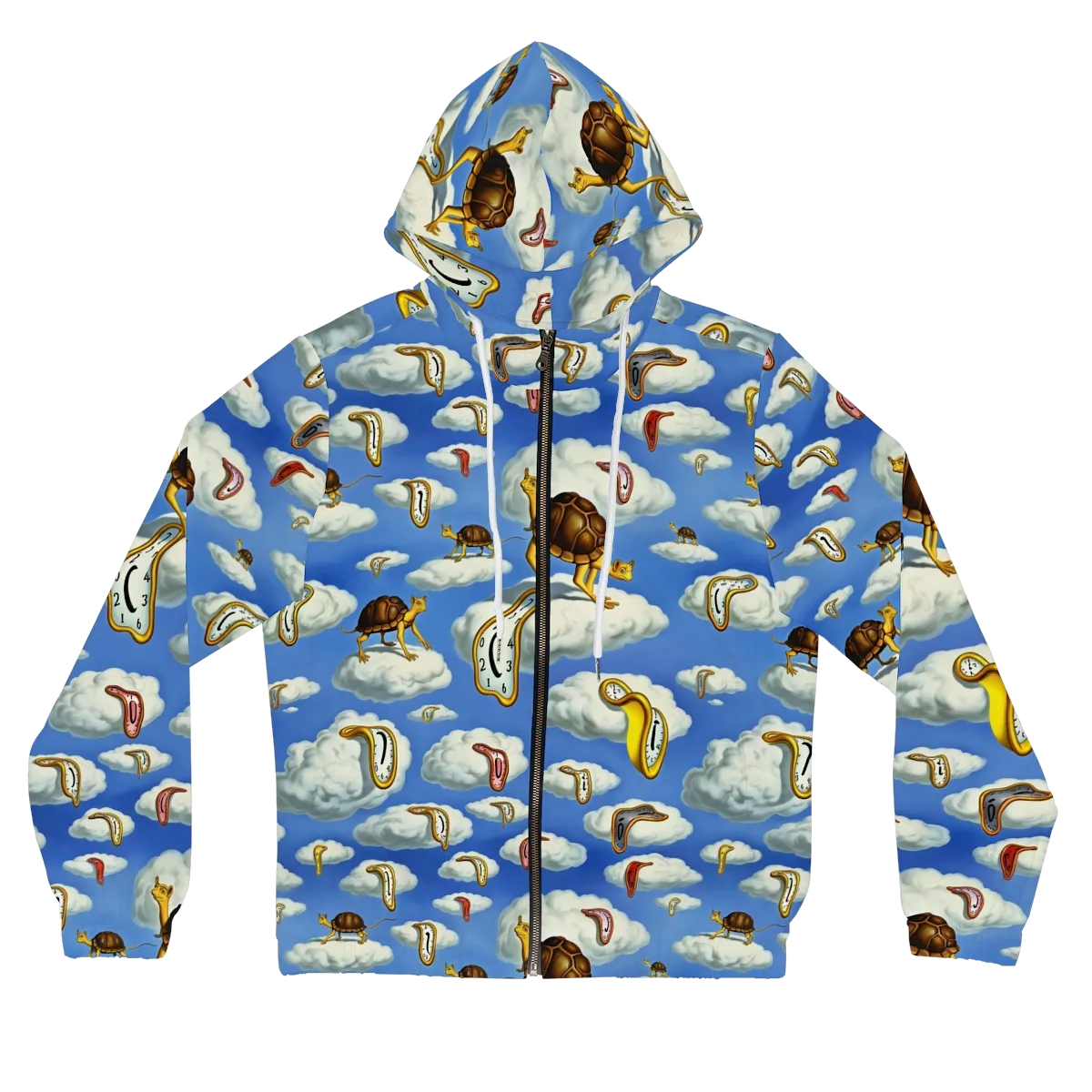 Cloudburst Time on Women's Full-Zip Hoodie — Front