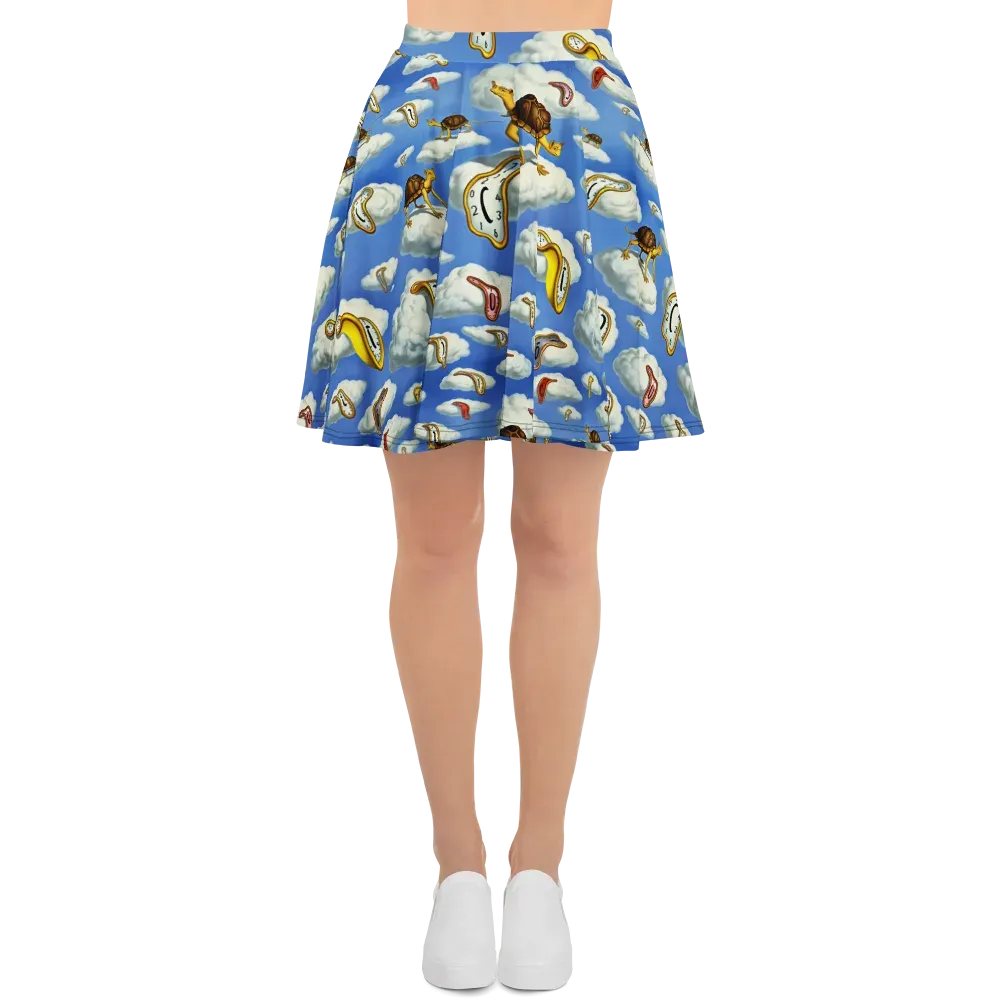 Cloudburst Time on Skater Skirt — Front
