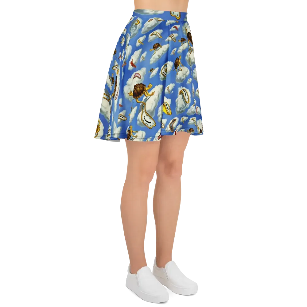 Cloudburst Time on Skater Skirt — Right
