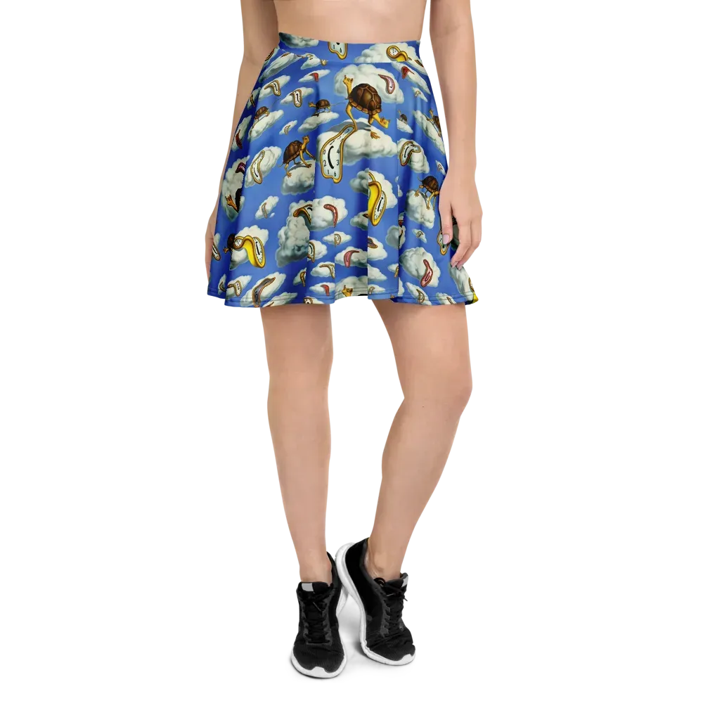 Cloudburst Time on Skater Skirt — Front