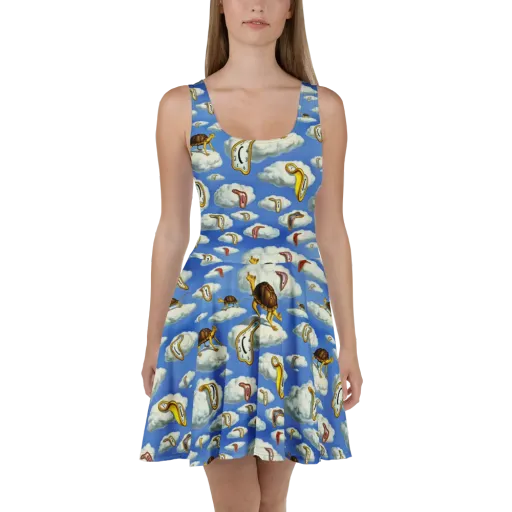 Cloudburst Time on a Skater Dress