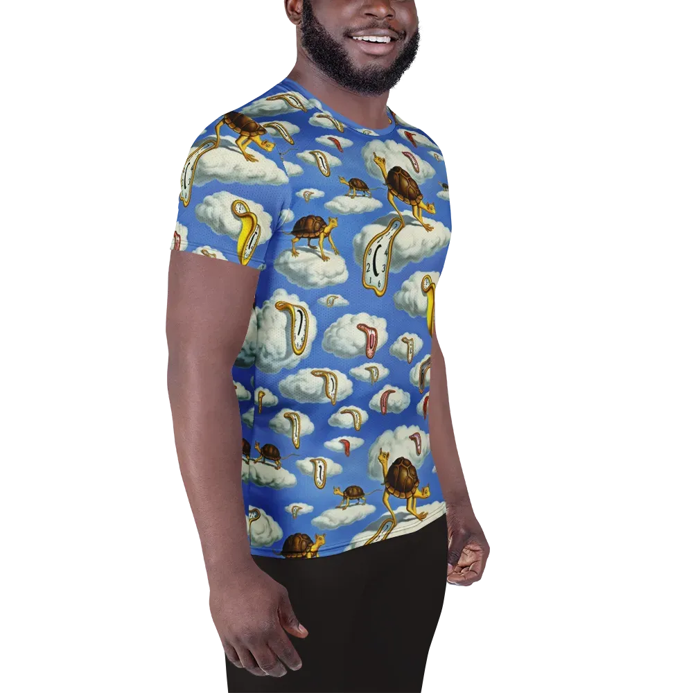 Cloudburst Time on Men's Athletic T-Shirt — Right